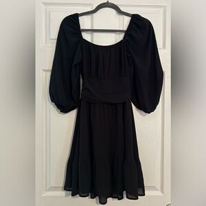 Exlura Tie Back Mid Sleeve Dress Size S